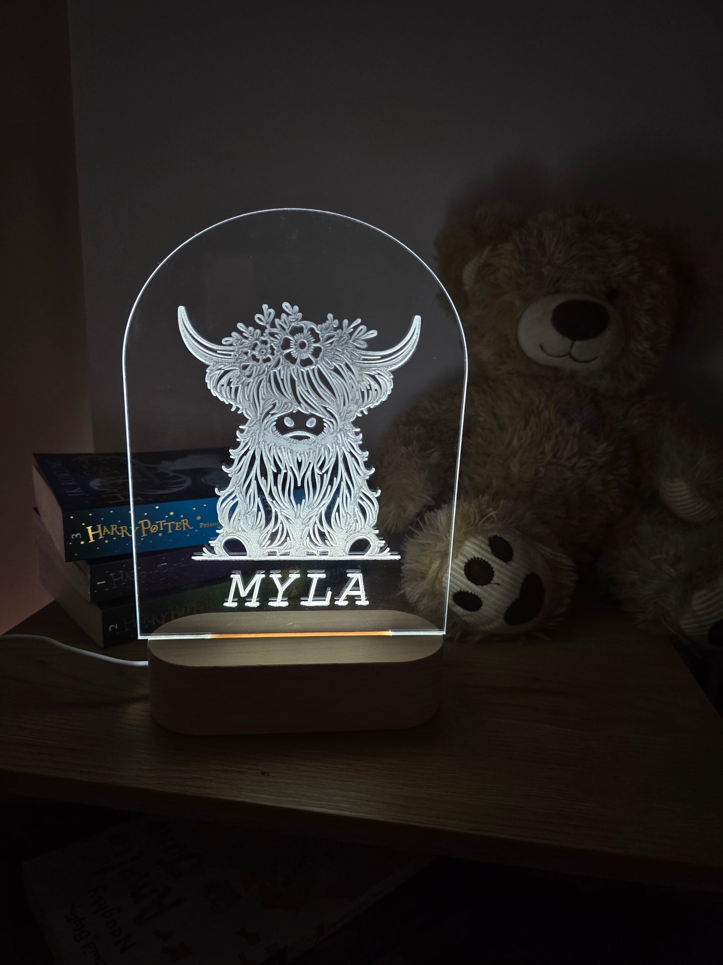 Highland Cow LED Light