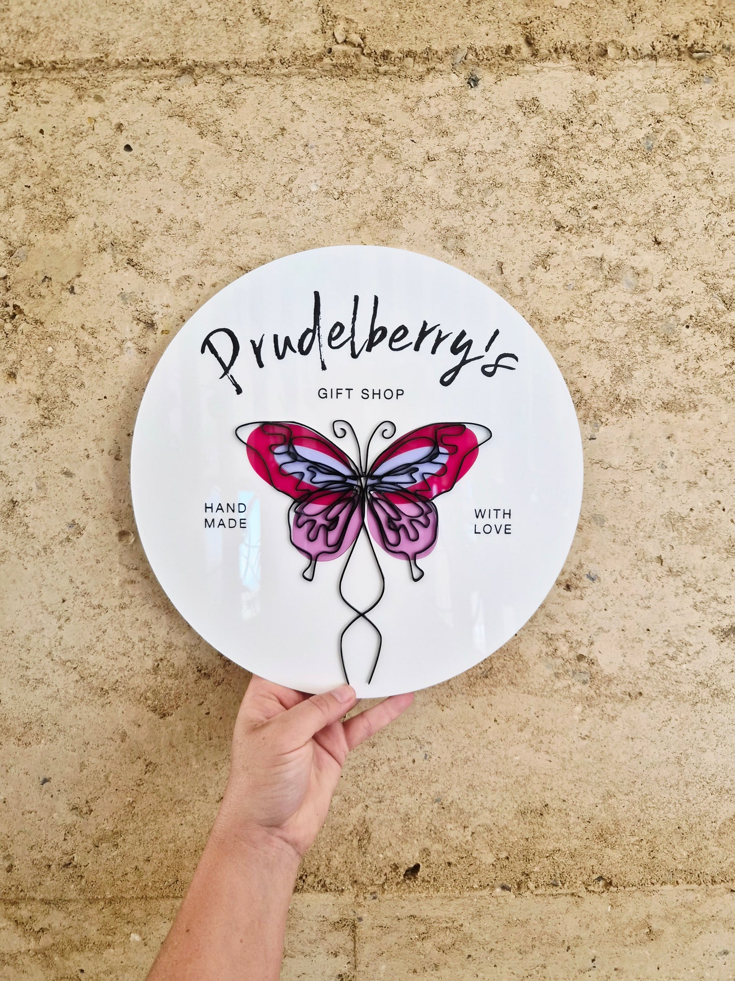 30cm Acrylic Logo Sign