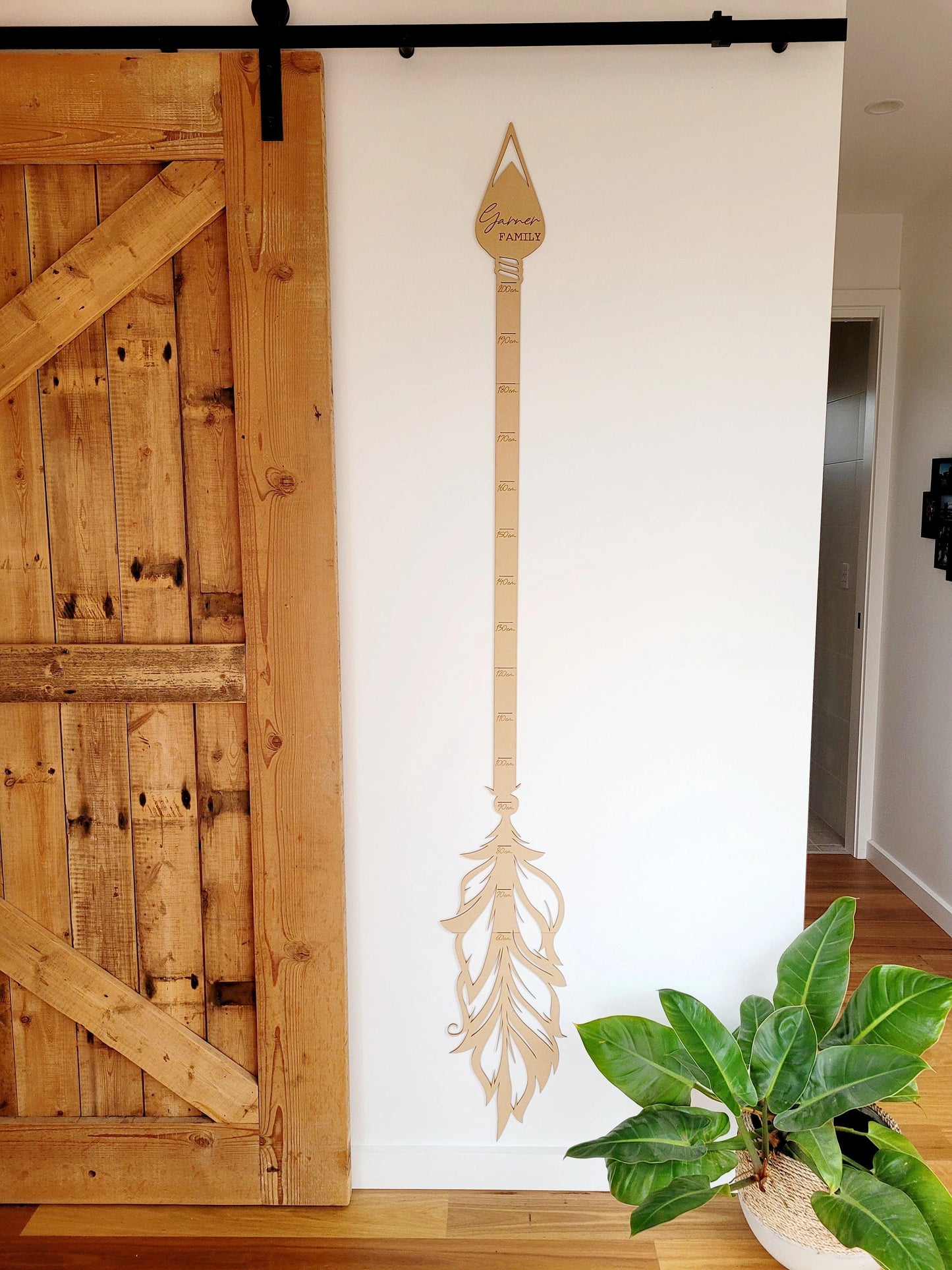 Boho Feather Height Chart