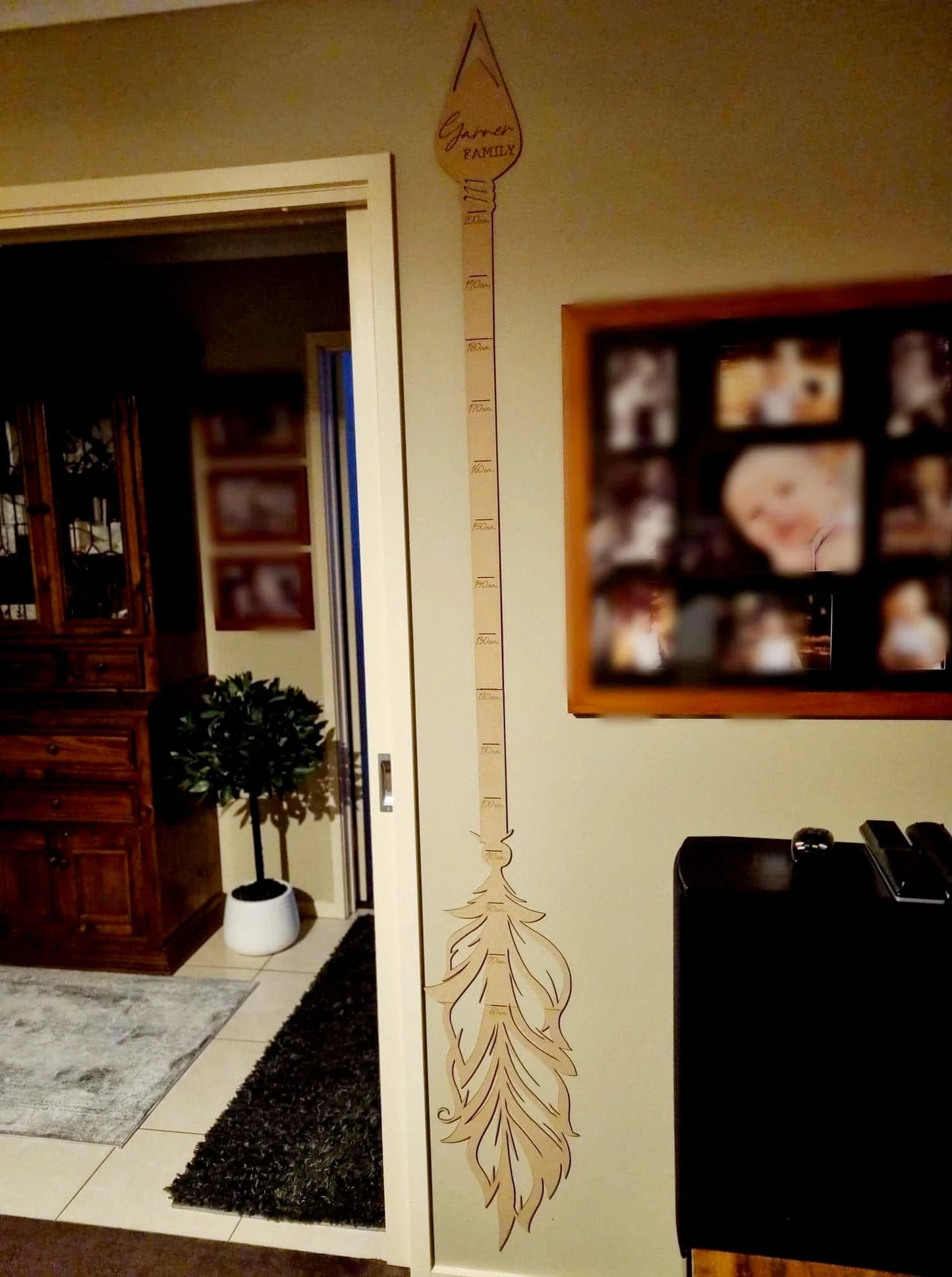 Boho Feather Height Chart