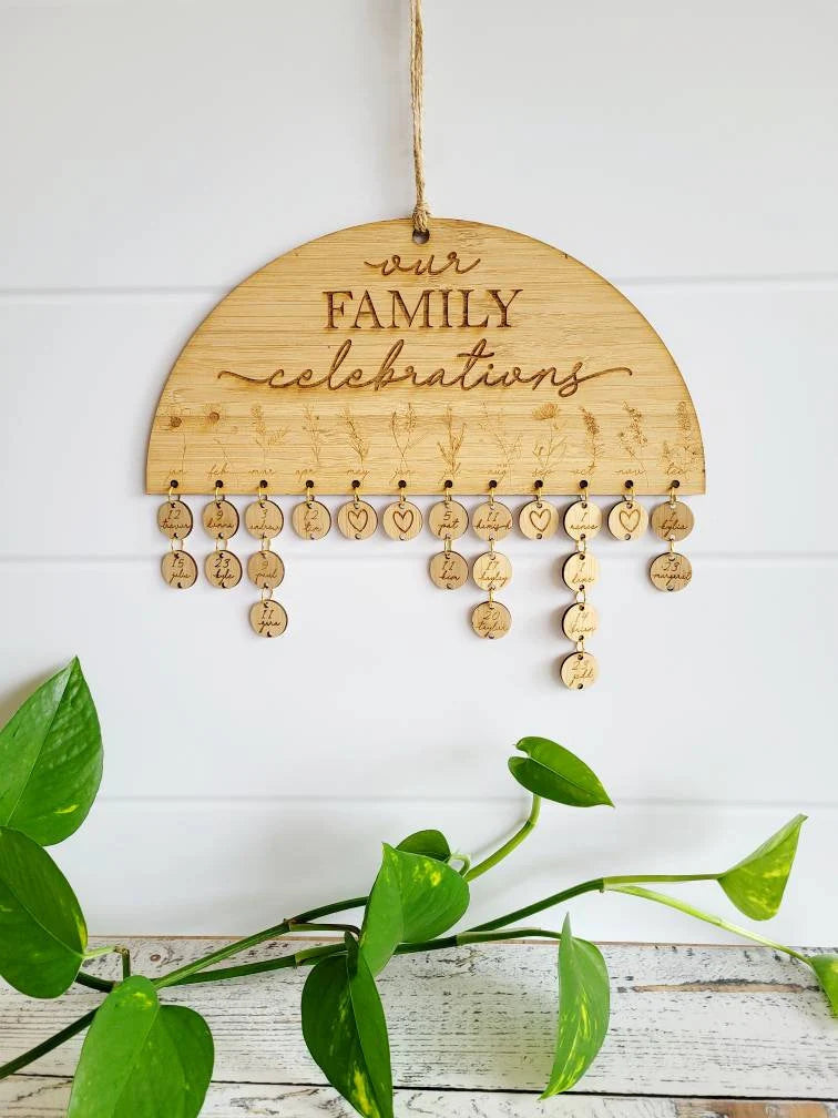 Family Birthday Calander