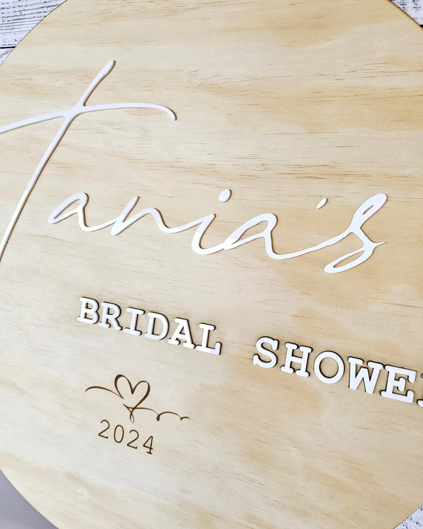 Round Timber Special Occasion Signs