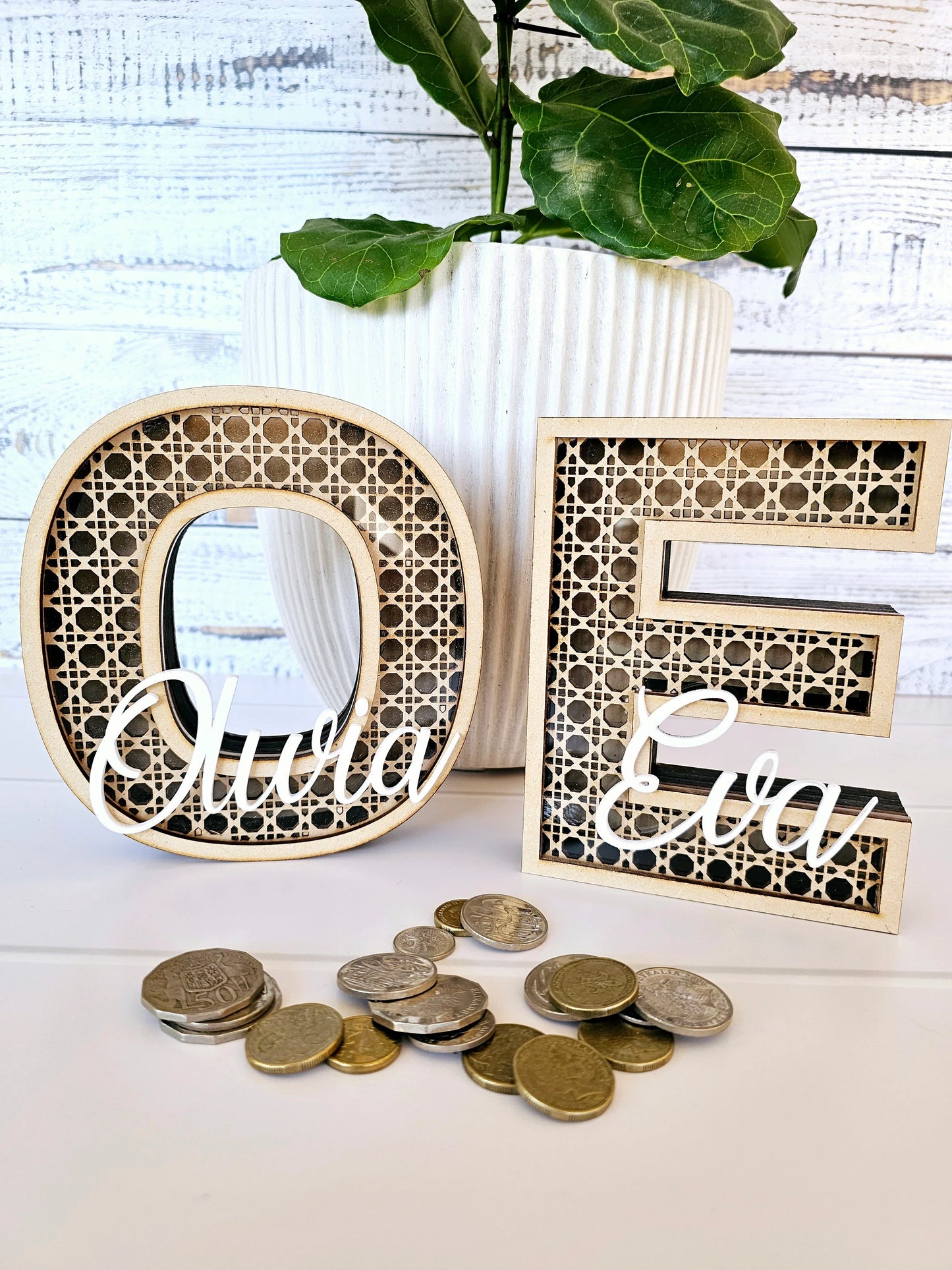 Rattan Money Boxes