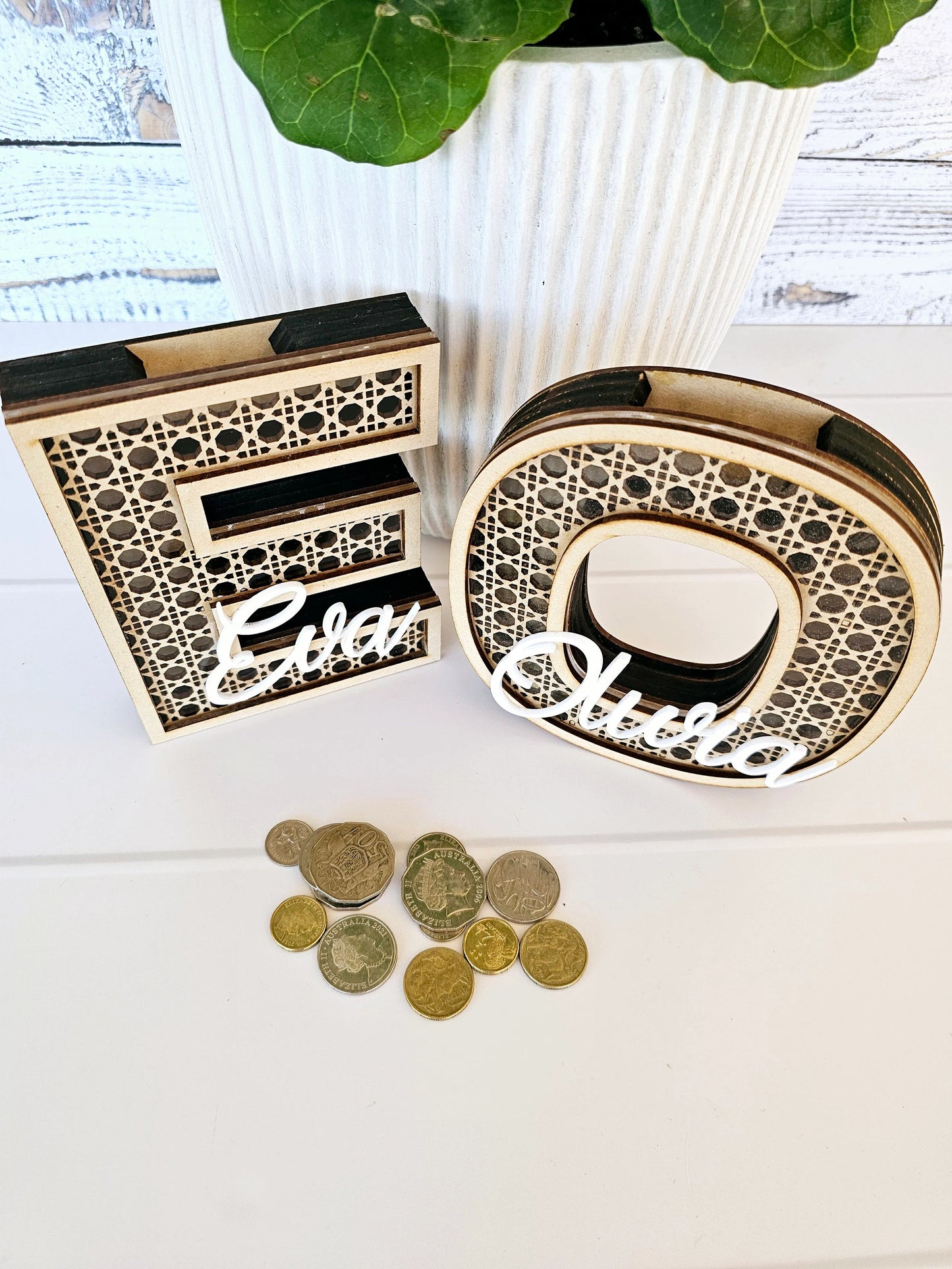 Rattan Money Boxes