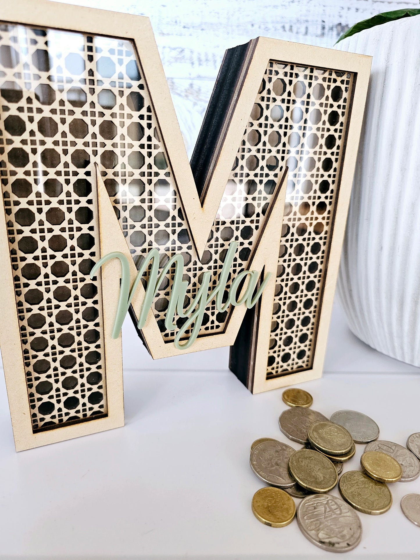 Rattan Money Boxes