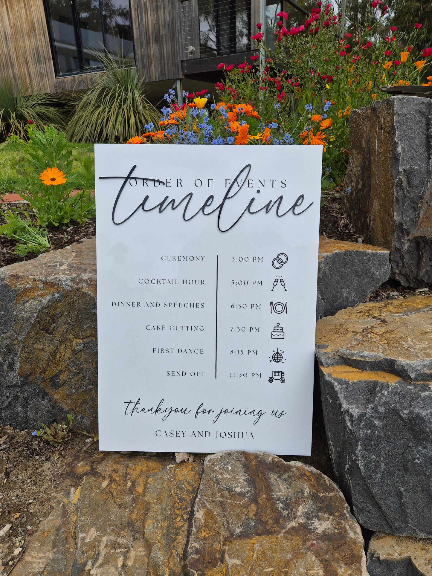 A1 Timeline of Events Sign