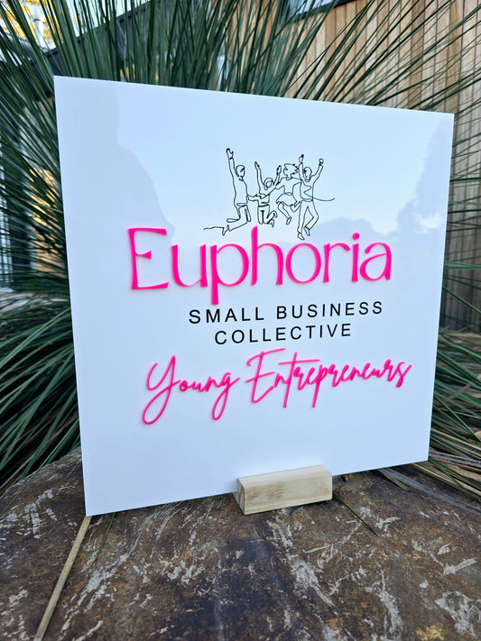 40cm Acrylic Logo Sign