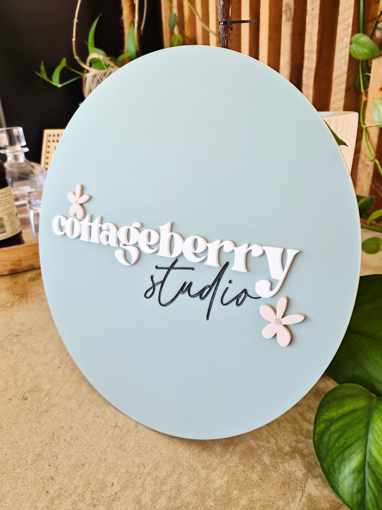 30cm Acrylic Logo Sign