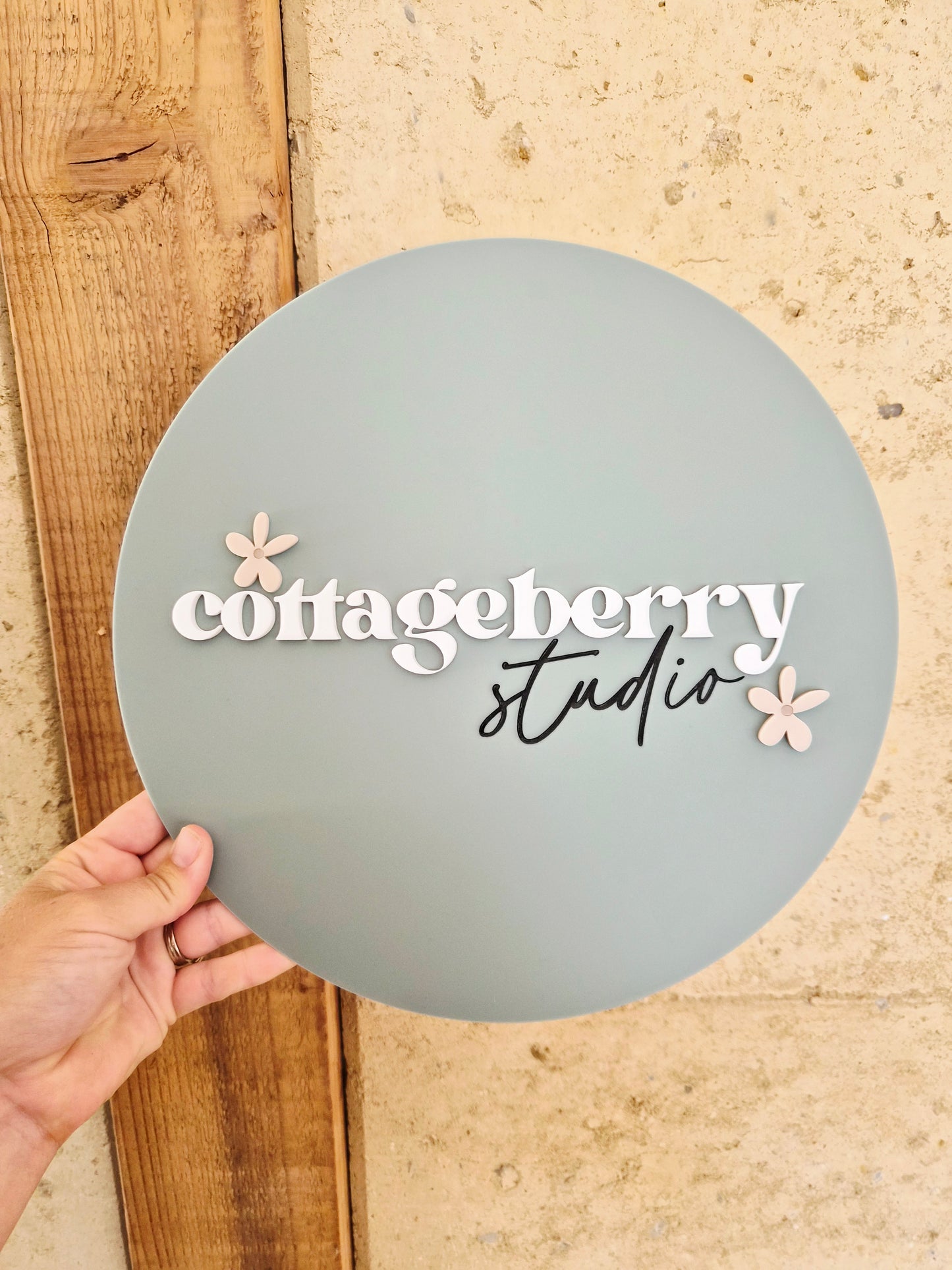 30cm Acrylic Logo Sign