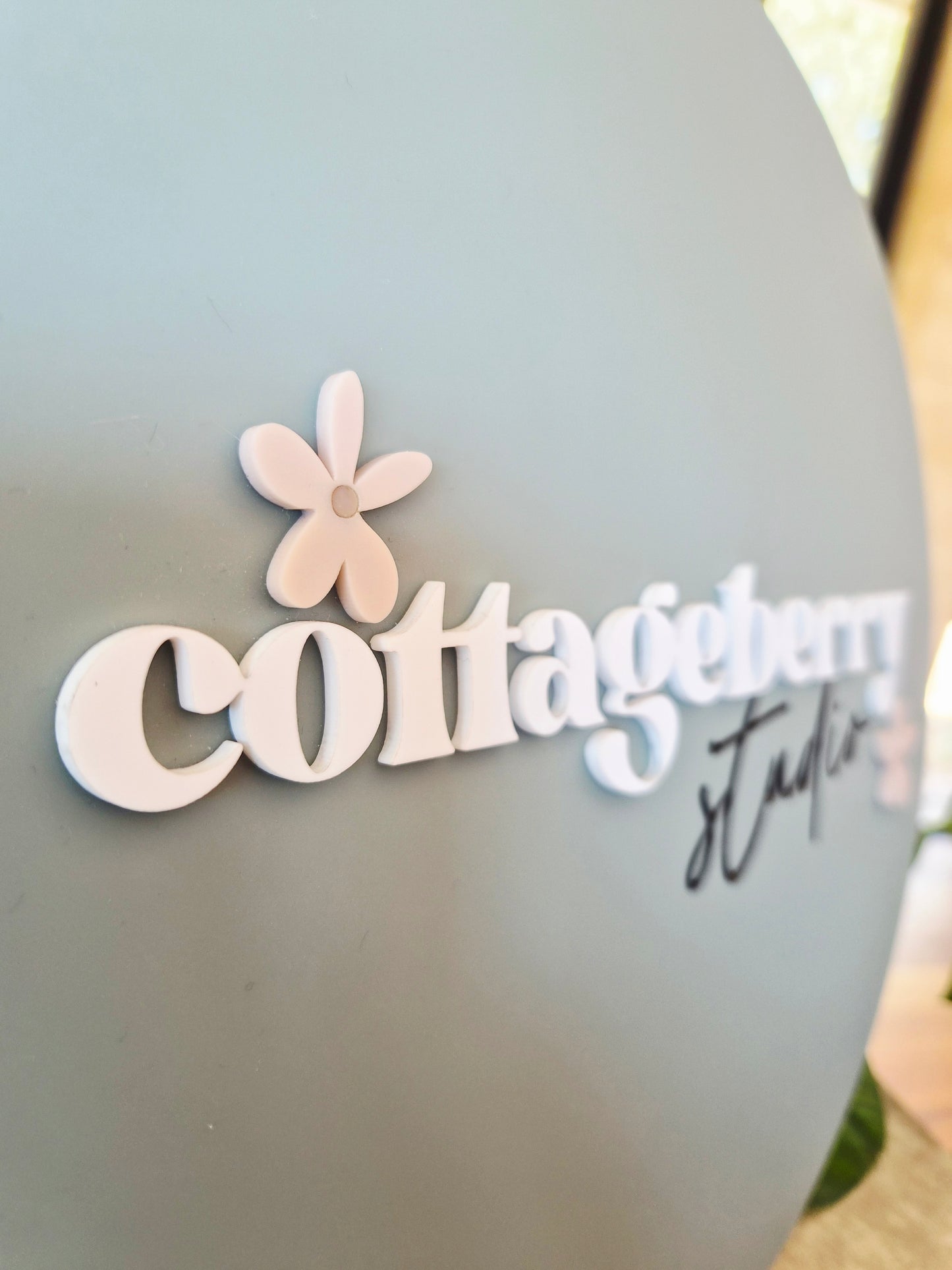 30cm Acrylic Logo Sign