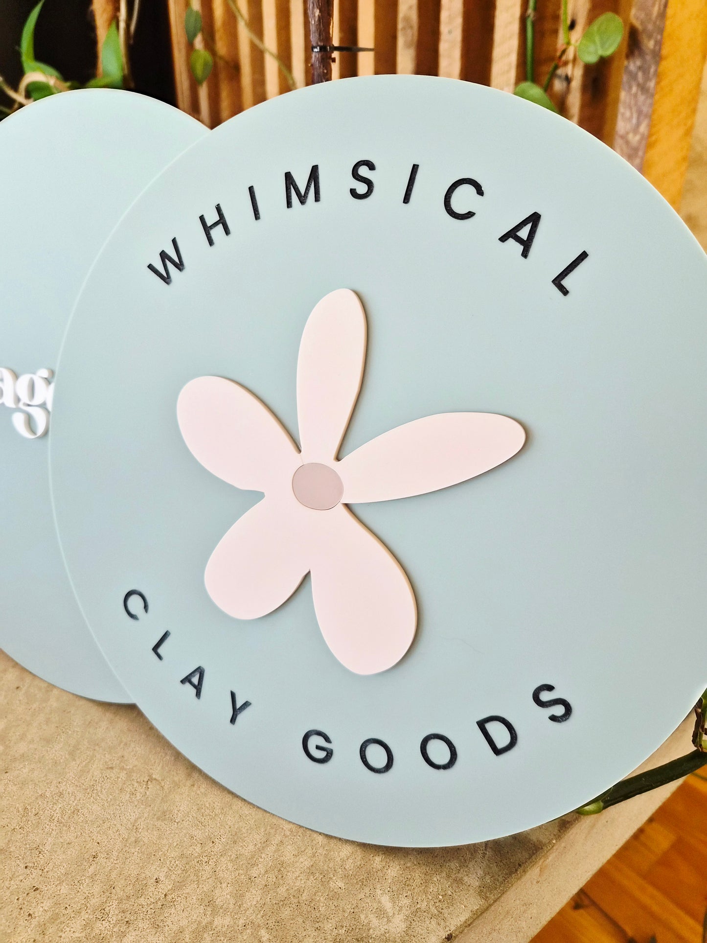 30cm Acrylic Logo Sign
