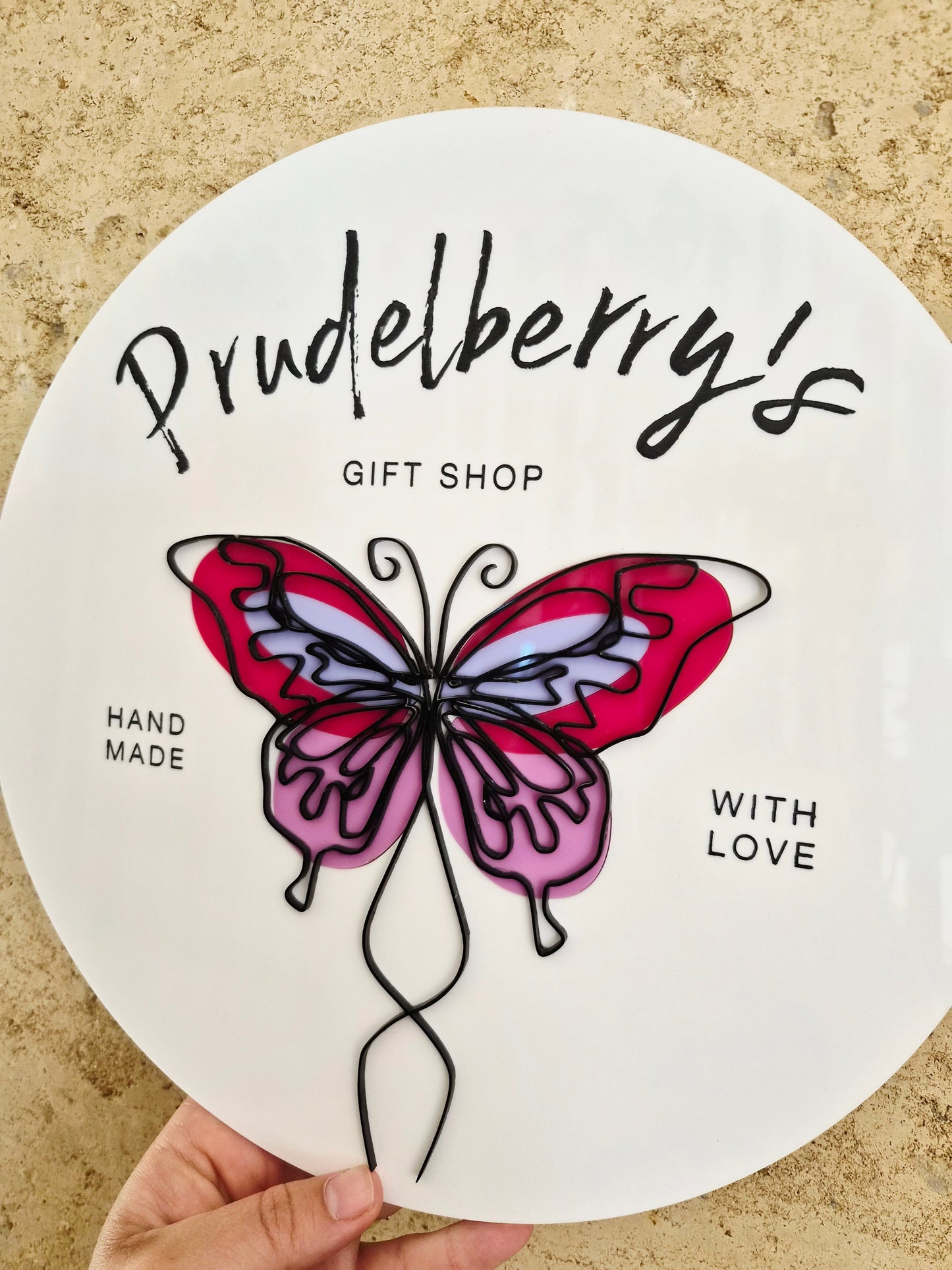 30cm Acrylic Logo Sign