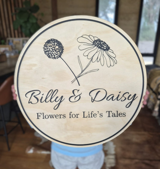 Business / Market Signs with acrylic