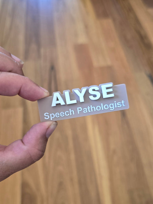 Colored Acrylic Name Tags